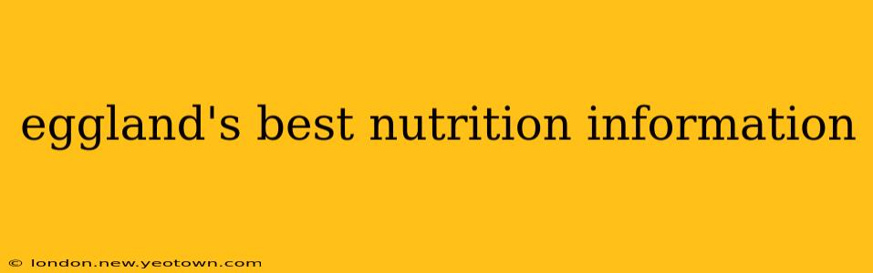 eggland's best nutrition information
