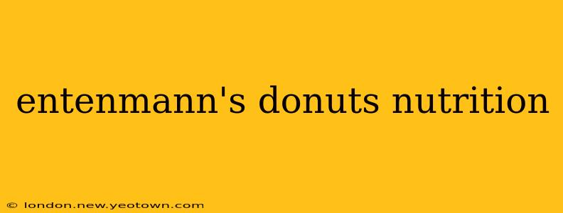 entenmann's donuts nutrition