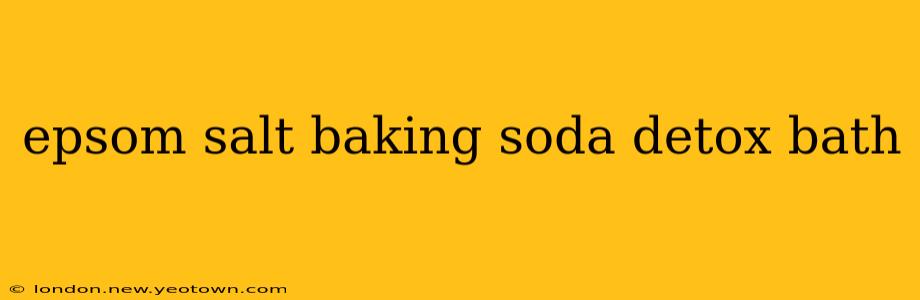 epsom salt baking soda detox bath