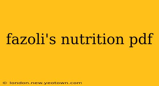 fazoli's nutrition pdf