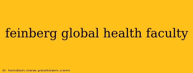 feinberg global health faculty