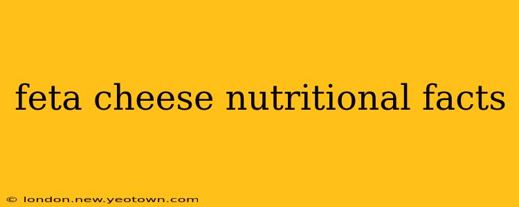 feta cheese nutritional facts