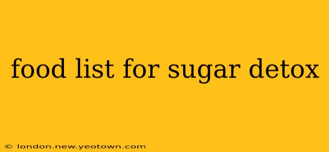 food list for sugar detox