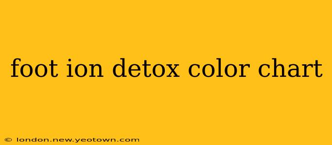 foot ion detox color chart