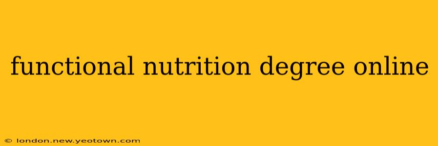 functional nutrition degree online