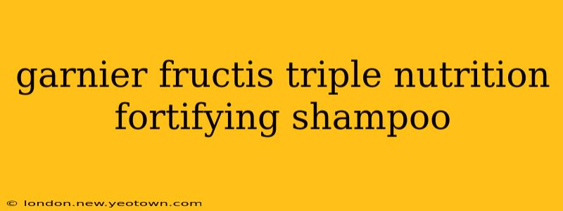 garnier fructis triple nutrition fortifying shampoo
