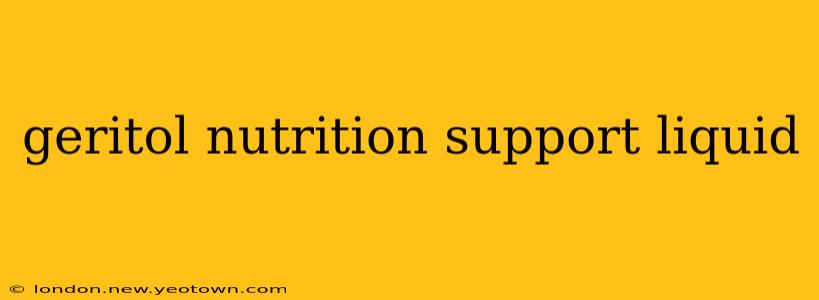 geritol nutrition support liquid