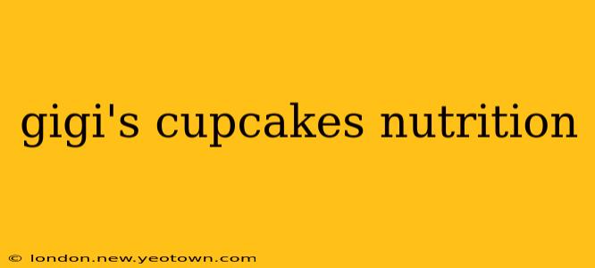 gigi's cupcakes nutrition