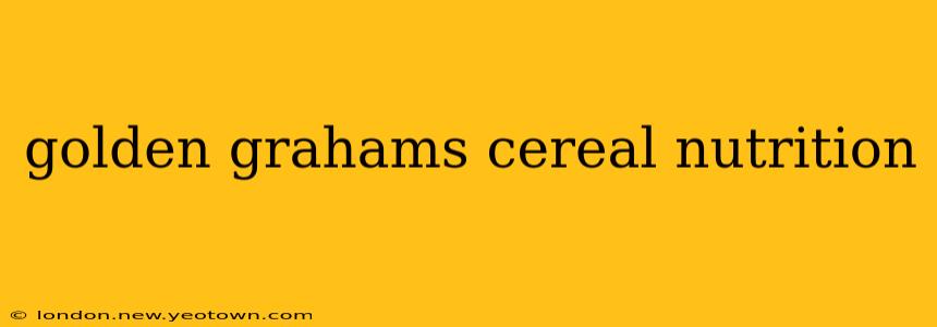 golden grahams cereal nutrition
