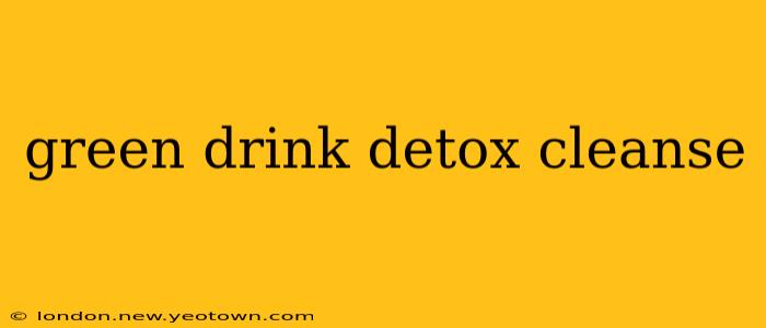 green drink detox cleanse