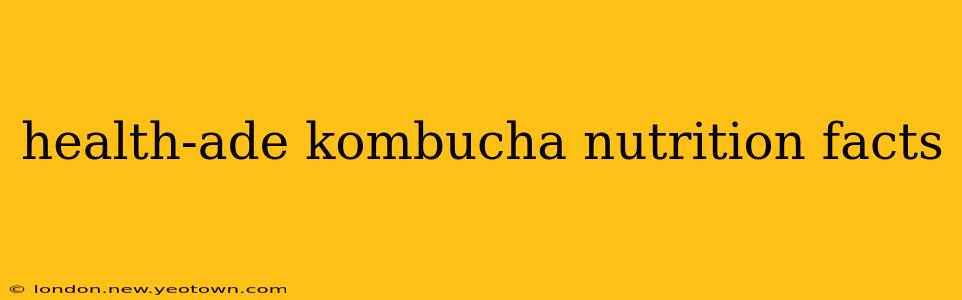 health-ade kombucha nutrition facts
