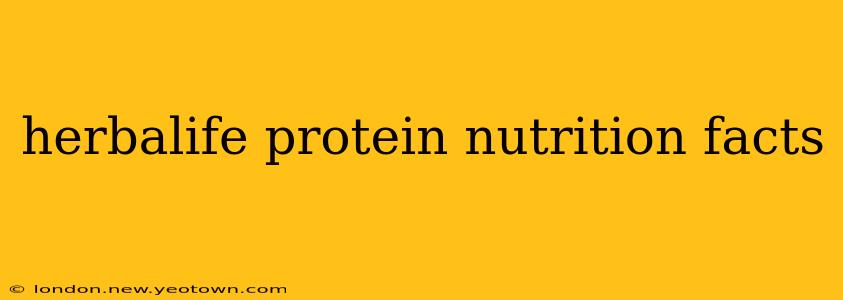 herbalife protein nutrition facts