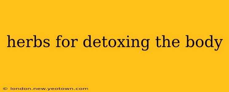 herbs for detoxing the body