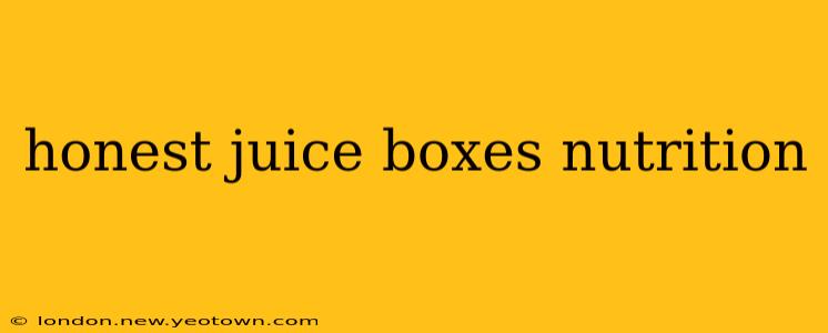 honest juice boxes nutrition