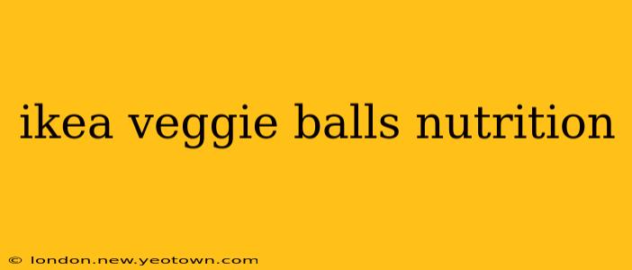 ikea veggie balls nutrition