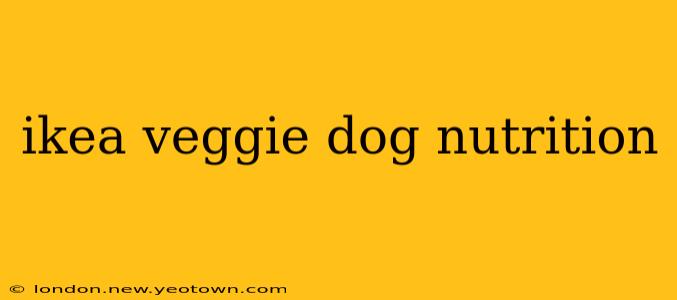 ikea veggie dog nutrition