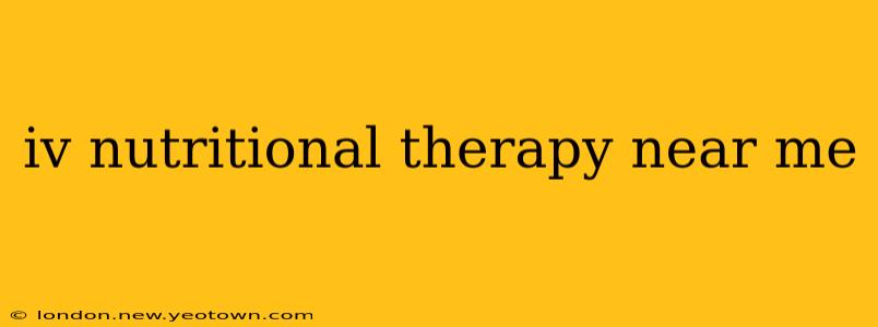 iv nutritional therapy near me