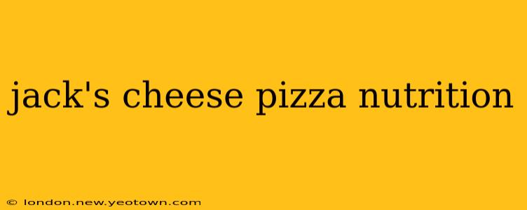 jack's cheese pizza nutrition