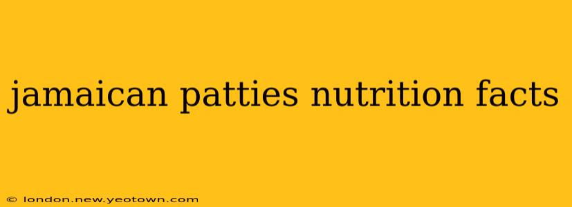 jamaican patties nutrition facts