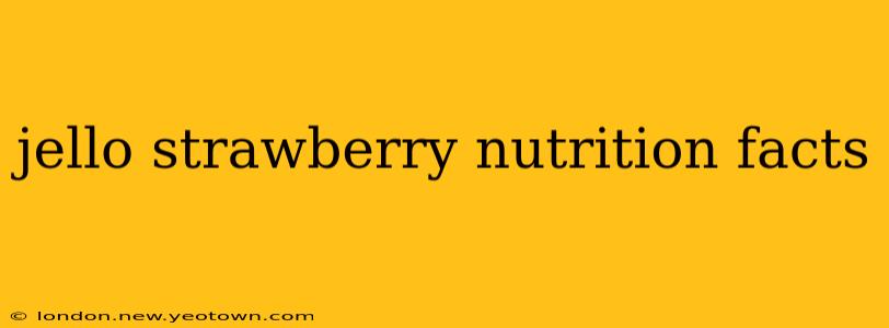 jello strawberry nutrition facts