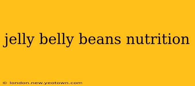 jelly belly beans nutrition
