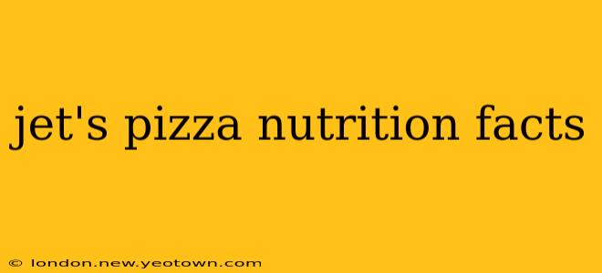 jet's pizza nutrition facts