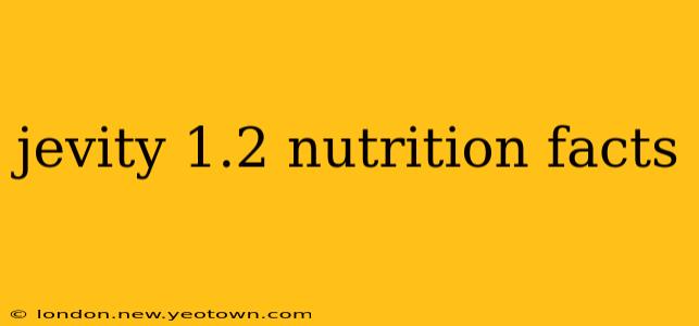 jevity 1.2 nutrition facts