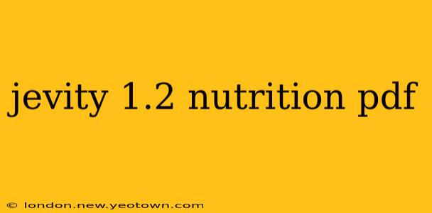 jevity 1.2 nutrition pdf