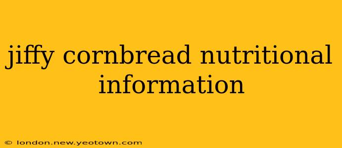 jiffy cornbread nutritional information