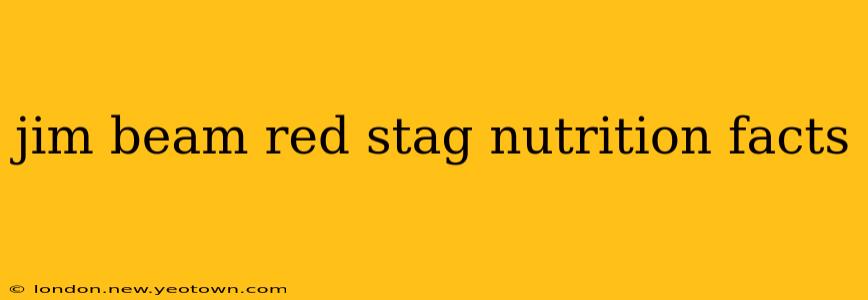 jim beam red stag nutrition facts