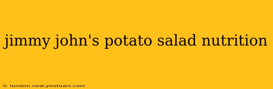 jimmy john's potato salad nutrition