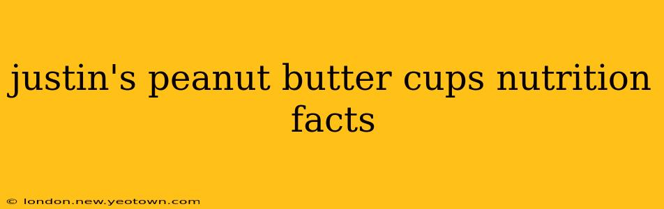 justin's peanut butter cups nutrition facts