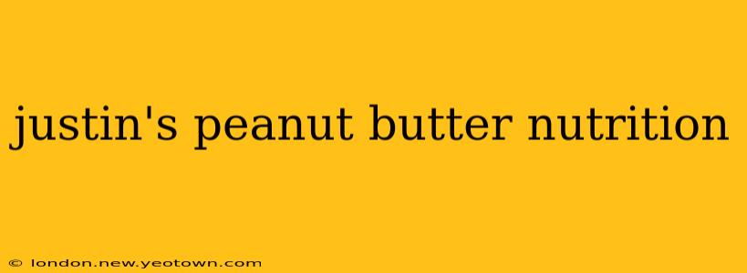 justin's peanut butter nutrition