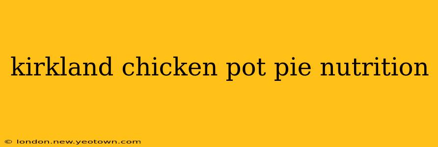 kirkland chicken pot pie nutrition