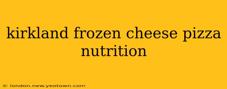 kirkland frozen cheese pizza nutrition