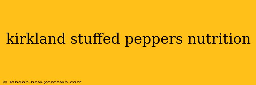 kirkland stuffed peppers nutrition
