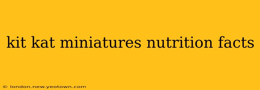 kit kat miniatures nutrition facts