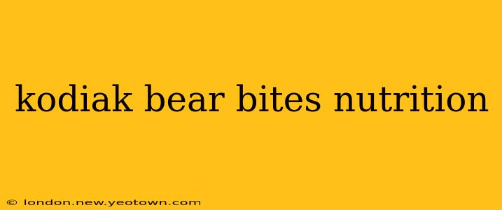 kodiak bear bites nutrition