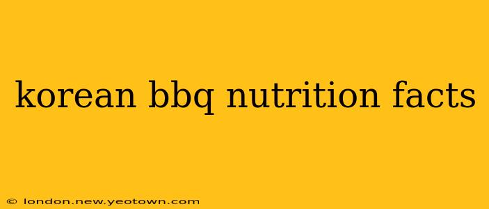 korean bbq nutrition facts