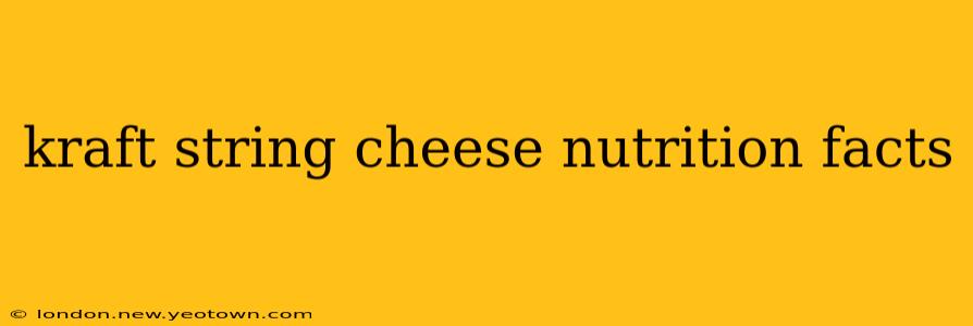 kraft string cheese nutrition facts