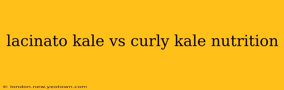 lacinato kale vs curly kale nutrition