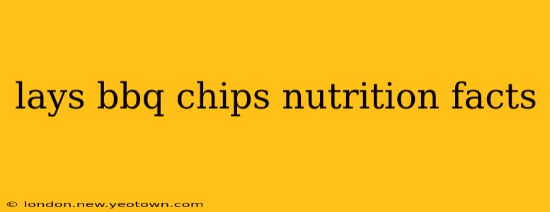 lays bbq chips nutrition facts