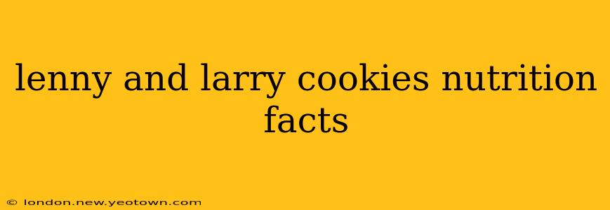lenny and larry cookies nutrition facts