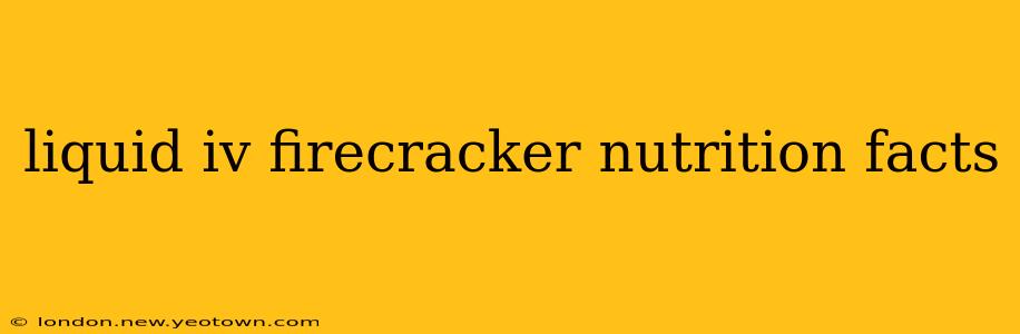 liquid iv firecracker nutrition facts