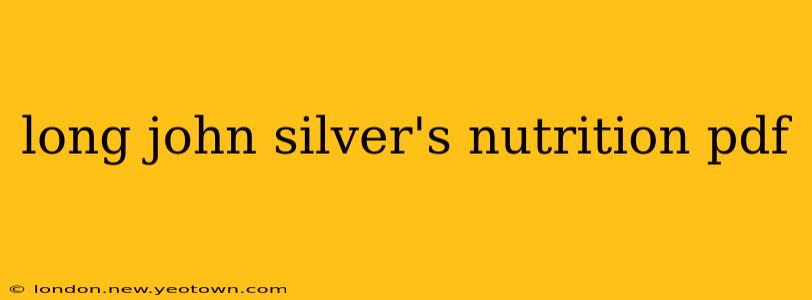 long john silver's nutrition pdf