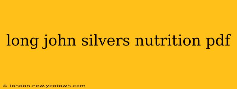 long john silvers nutrition pdf