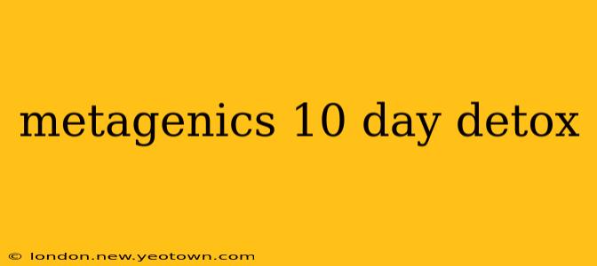 metagenics 10 day detox