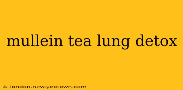 mullein tea lung detox