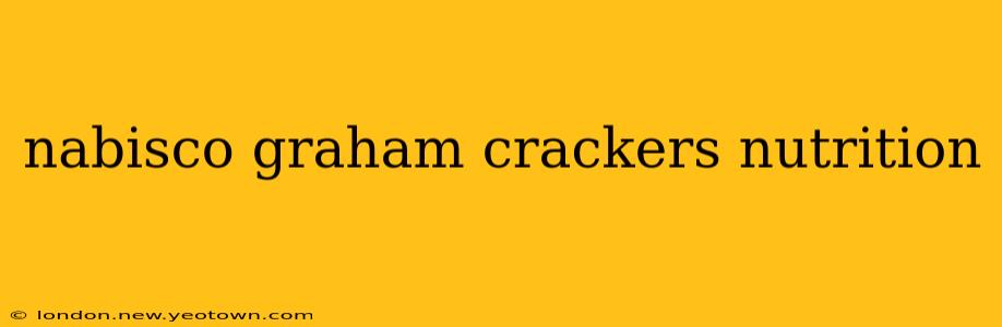 nabisco graham crackers nutrition