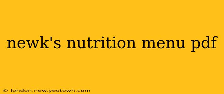 newk's nutrition menu pdf